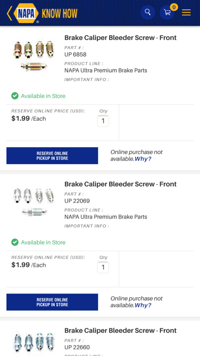 NAPA AUTO PARTS screenshot 2