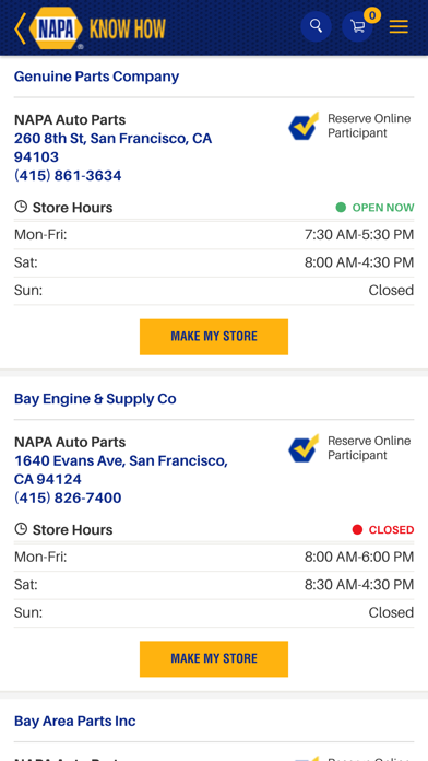 NAPA AUTO PARTS screenshot 3