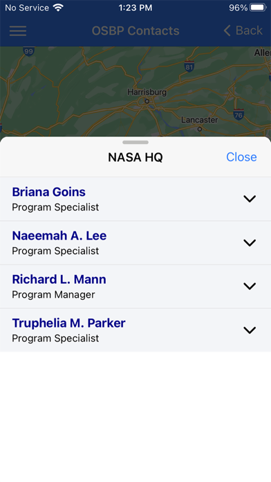 NASA OSBP Mobile screenshot 1