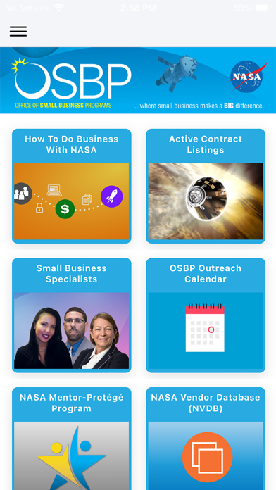 NASA OSBP Mobile screenshot 4