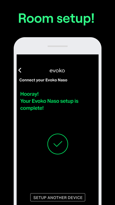 Naso device setup screenshot 1
