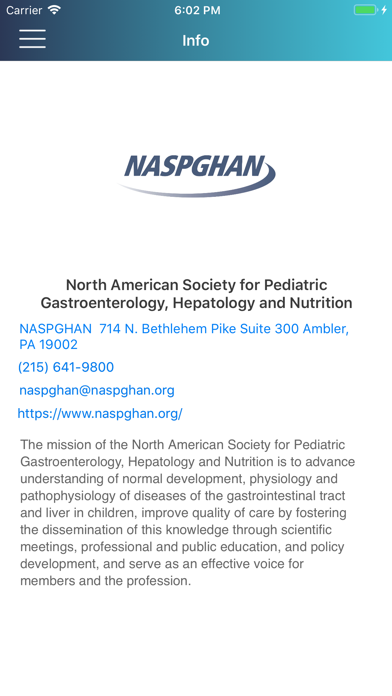 NASPGHAN screenshot 1