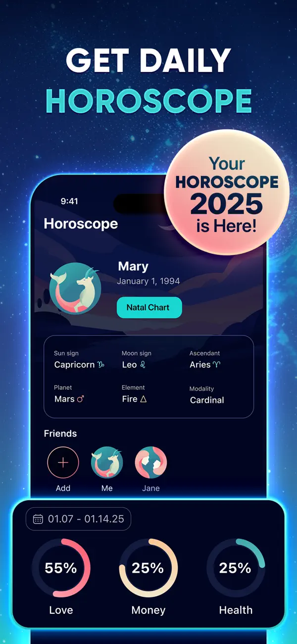 Natal Chart, Signs & Palmistry screenshot 2