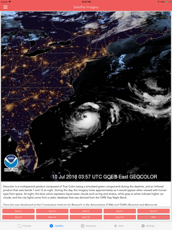 National Hurricane Center Data screenshot 6