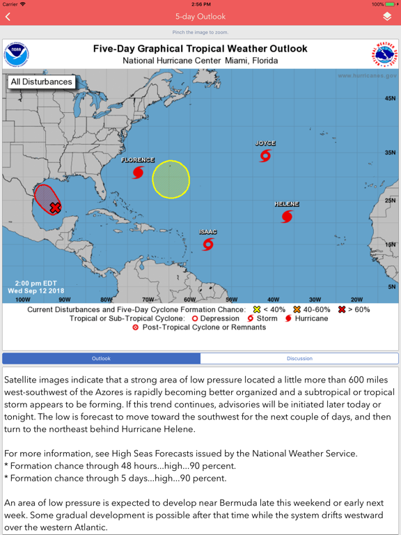National Hurricane Center Data screenshot 1