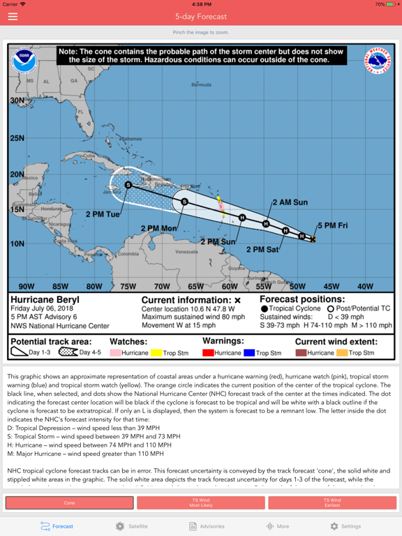 National Hurricane Center Data screenshot 9