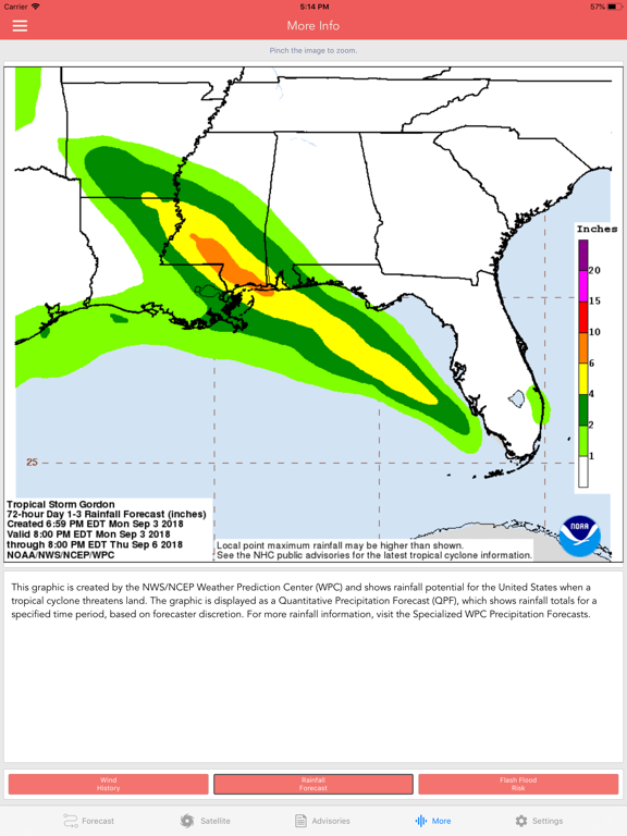 National Hurricane Center Data screenshot 4