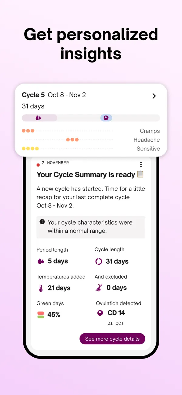 Natural Cycles Fertility App screenshot 1