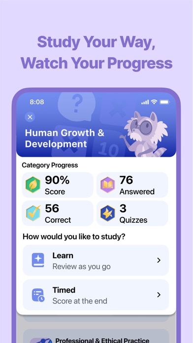 NCE Exam Prep 2026 | EZPrep screenshot 4