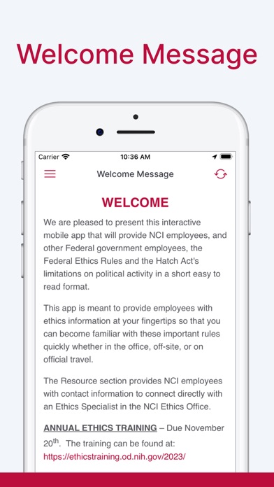 NCI Ethics screenshot 1