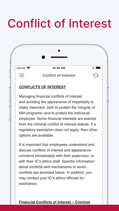 NCI Ethics screenshot 2