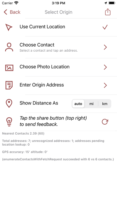 Nearest Contacts screenshot 1
