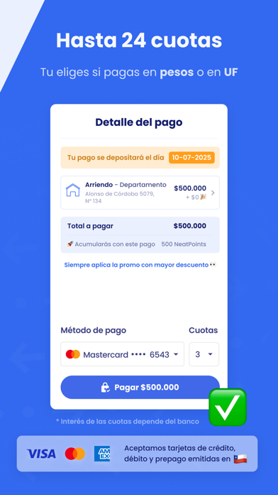 Neat: Pago de cuentas screenshot 4
