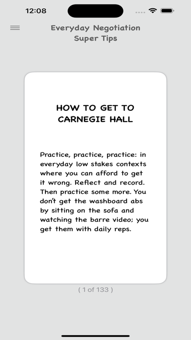 Negotiation Super Tips screenshot 1