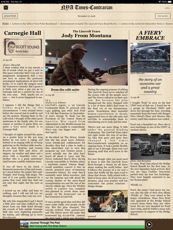 Neil Young Archives screenshot 7
