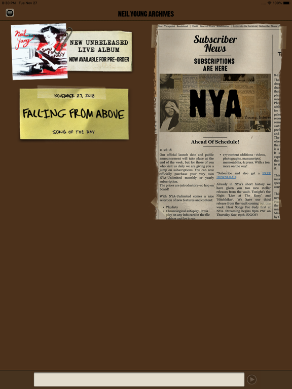 Neil Young Archives screenshot 10