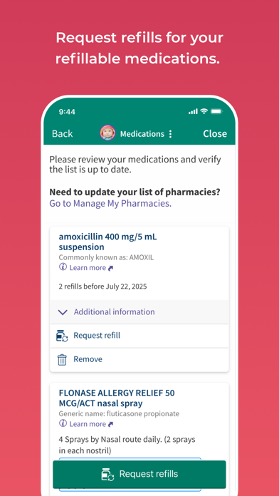 Nemours Children’s MyChart screenshot 1