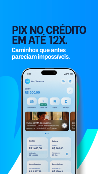 Neon: cartão de crédito screenshot 3