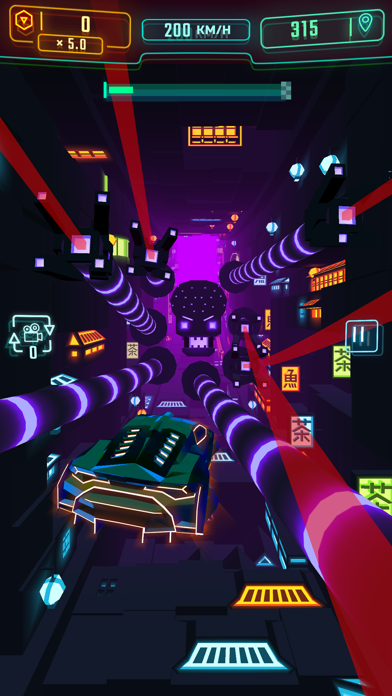 Neon Flytron: Cyberpunk Flight screenshot 1