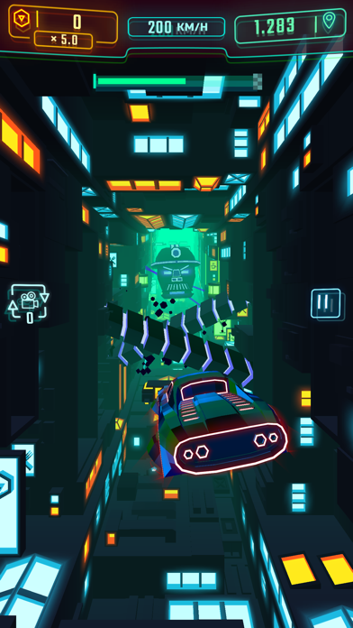 Neon Flytron: Cyberpunk Flight screenshot 2