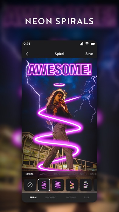 NeonArt: Neon Background Maker screenshot 4