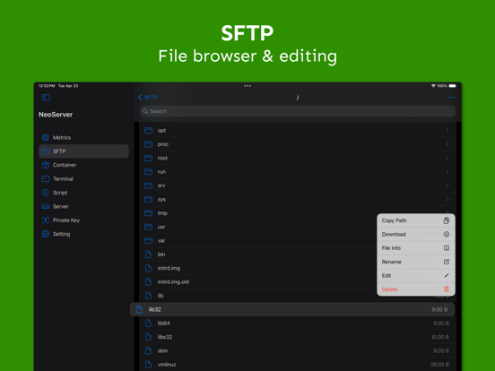 NeoServer: SSH Client|Terminal screenshot 5