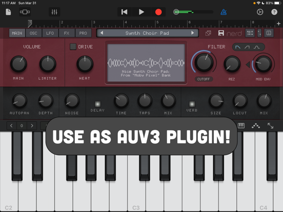 NERD Synth A2x + AUv3 screenshot 2