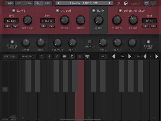 NERD Synth A2x + AUv3 screenshot 1