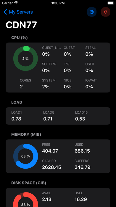 Netdata server monitoring screenshot 3