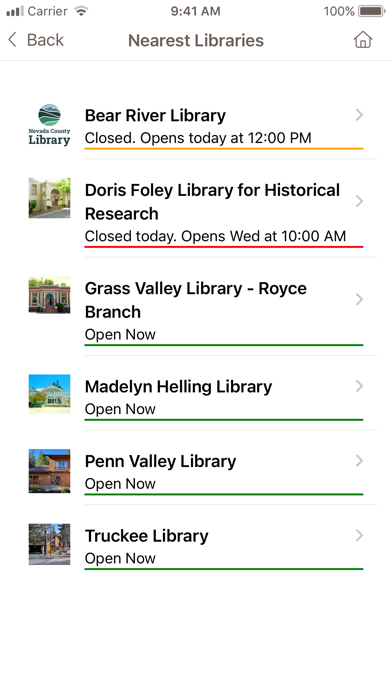 Nevada County Library screenshot 2