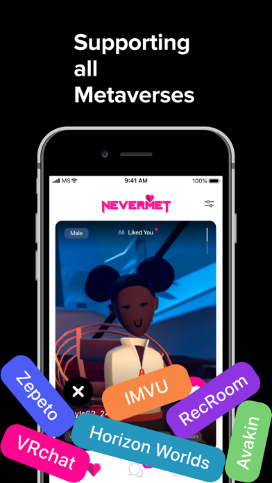Nevermet - VR Dating Metaverse screenshot 1