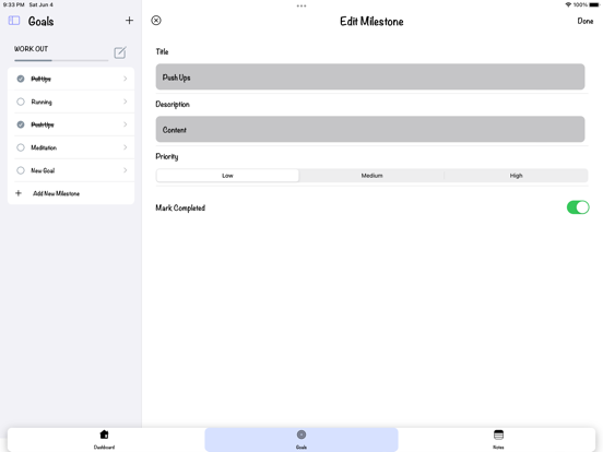New Year's Resolution Tracker screenshot 1
