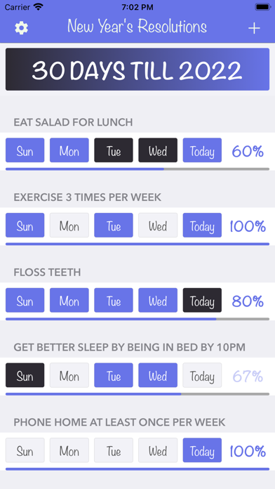 New Year's Resolutions Tracker screenshot 6
