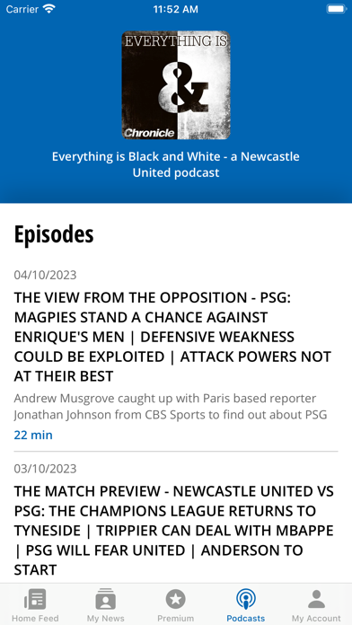 Newcastle Chronicle screenshot 2