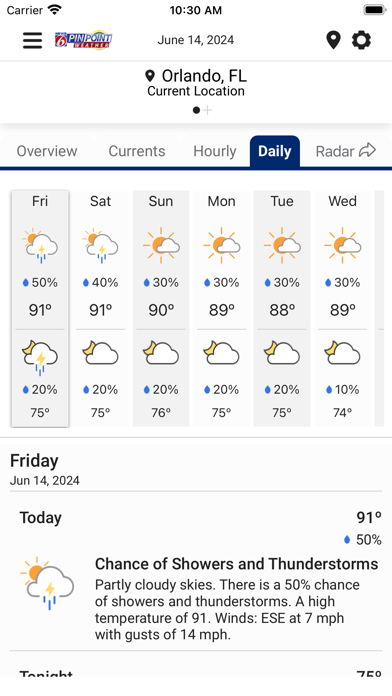 News 6 Pinpoint Weather WKMG screenshot 2