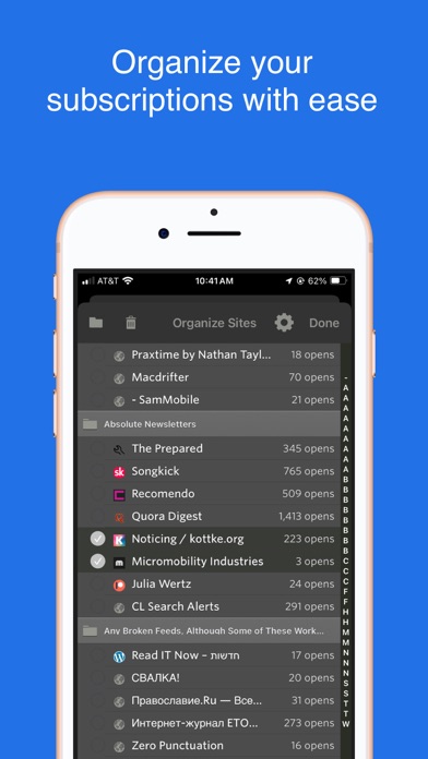 NewsBlur screenshot 2