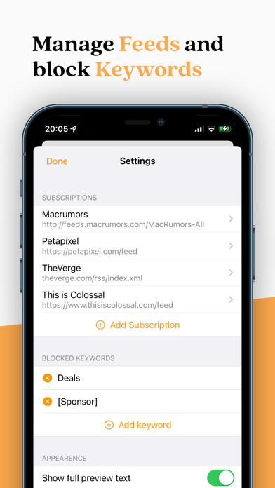 NewsFlash RSS screenshot 1