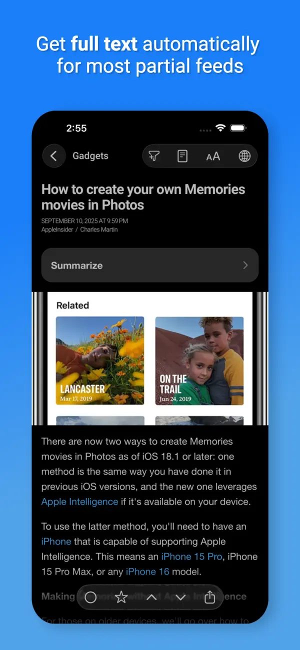 Newsify: RSS Reader screenshot 4