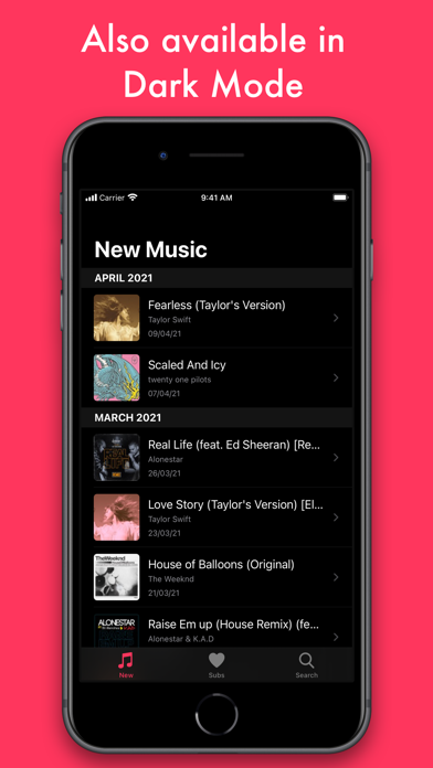 NewTunes - New Music Alert screenshot 2