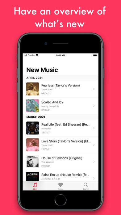NewTunes - New Music Alert screenshot 5