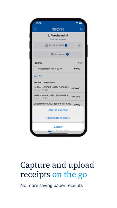 Nexonia Expenses screenshot 1