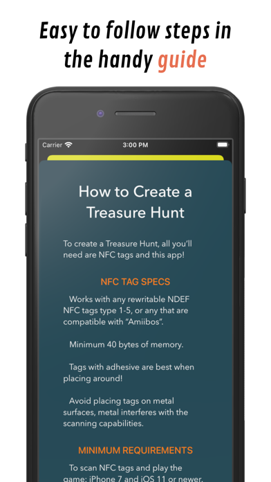 NFC Treasure Hunt screenshot 1