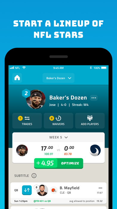 NFL Fantasy Football screenshot 1