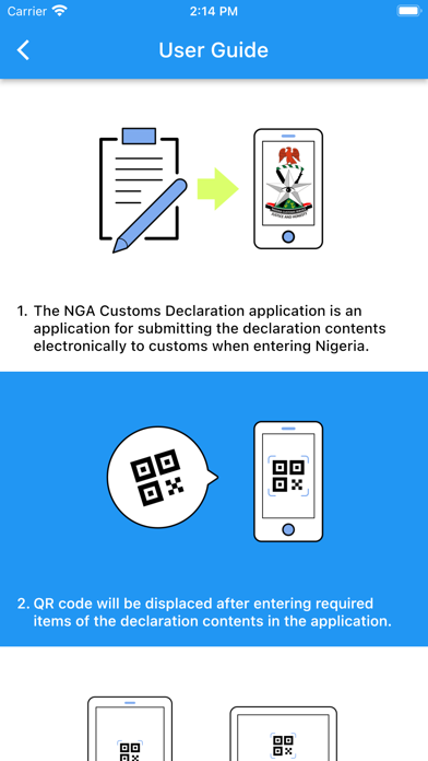 NGA Customs Declaration App. screenshot 2