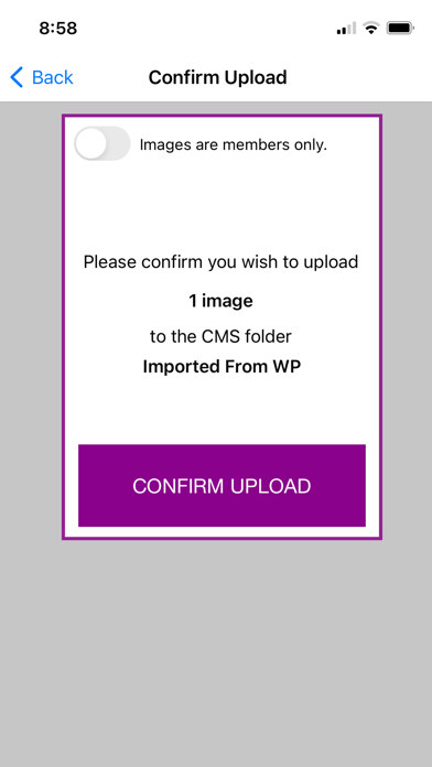 Ngage Image Upload screenshot 1