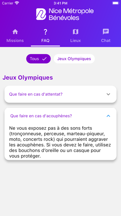 Nice Métropole Bénévoles screenshot 4