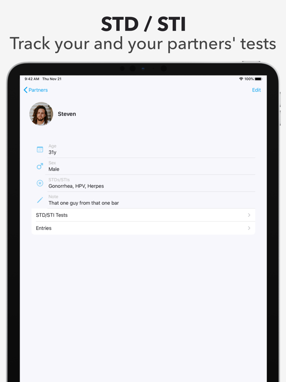 Nice Sex Tracker screenshot 2