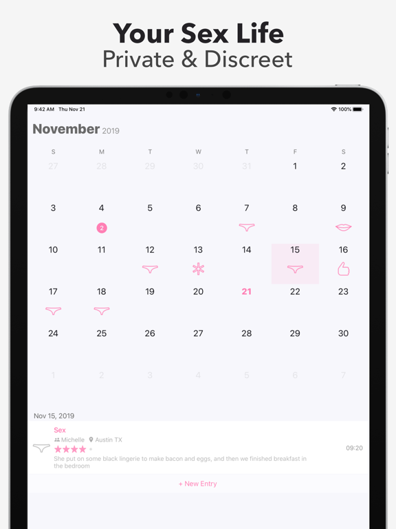 Nice Sex Tracker screenshot 5