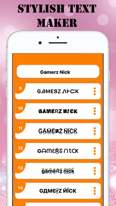 Nickname Generator: Fancy Text screenshot 1