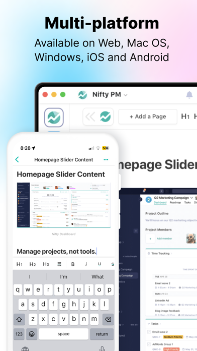 Nifty: Manage Projects & Tasks screenshot 1